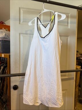 all in motion White Tank Dress with Built in Bra Support
